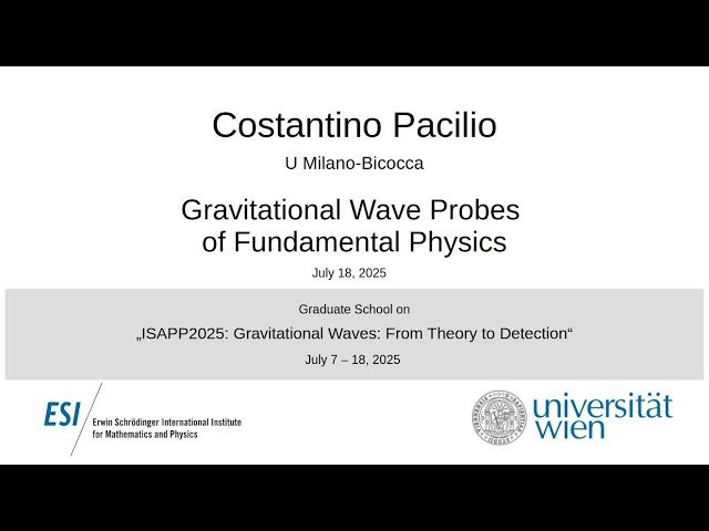 Gravitational Wave Probes of Fundamental Physics