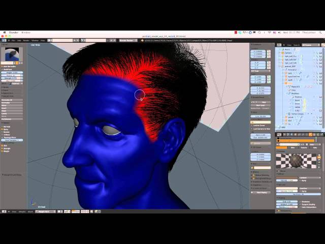 Creating a Realistic Head in Blender - Part 9B - Generating and Styling Scalp Hair