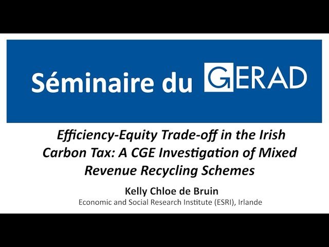 Efficiency-Equity Trade-off in Irish Carbon Tax: CGE Investigation of Mixed Revenue Recycling