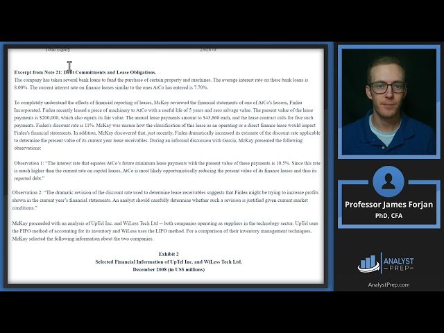 CFA Level II Mock Exam - Session 2 Case 5