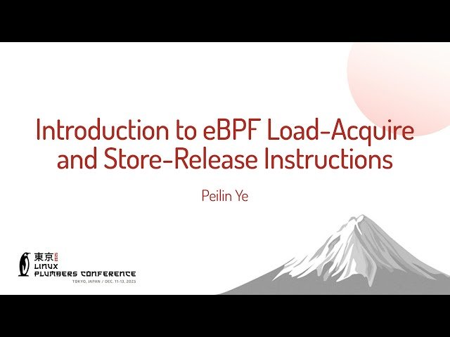 Introduction to eBPF Load-Acquire and Store-Release Instructions