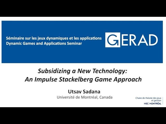 Subsidizing a New Technology - An Impulse Stackelberg Game Approach