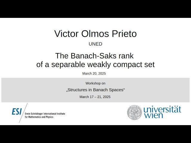 The Banach-Saks Rank of a Separable Weakly Compact Set