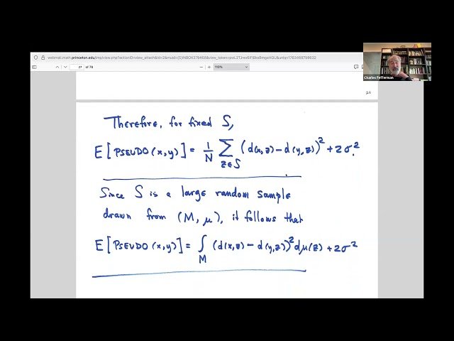 Extrinsic and Intrinsic Manifold Learning - Old and New