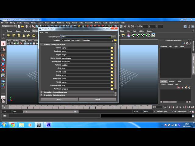 Maya 2013 Intermediate Modelling Tutorial - Spitfire