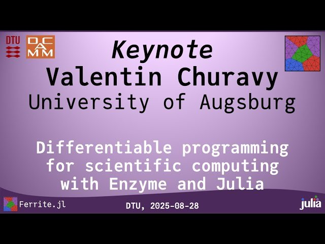 Differentiable Programming for Scientific Computing with Enzyme