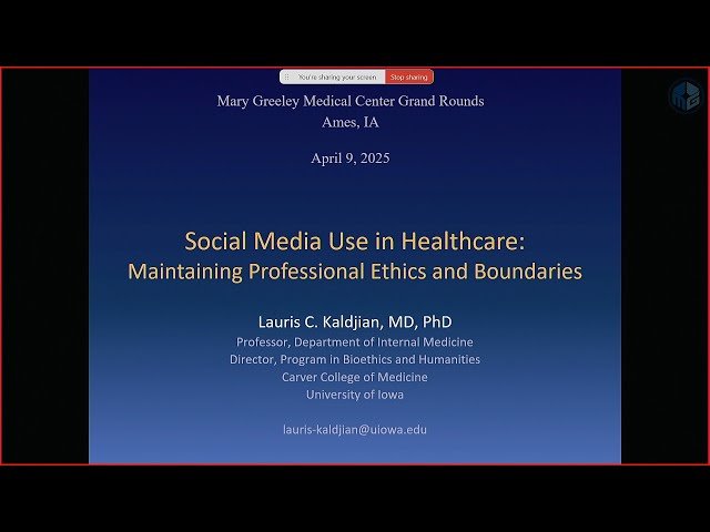 Social Media Use in Healthcare: Maintaining Professional Ethics and Boundaries 4/9/25