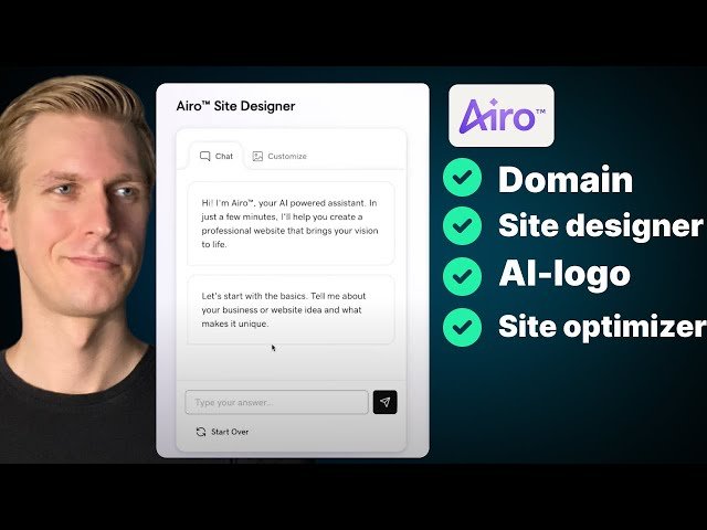 WordPress AI Website Builder Tutorial - GoDaddy Airo Site Designer