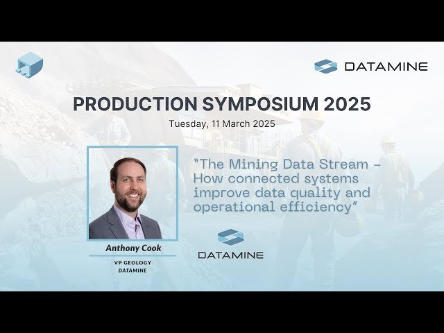 The Mining Data Stream - How Connected Systems Improve Data Quality and Operational Efficiency