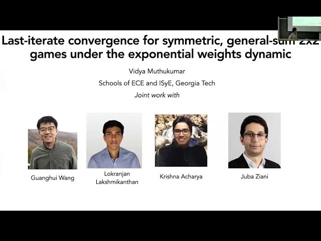 Algorithmic Learning Theory - Sink Equilibria, Game Convergence, and Data-Dependent Learning - Session 2