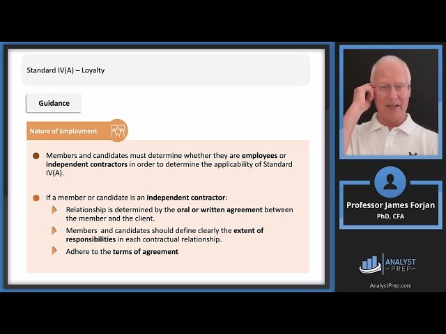 Standard IV - Duties to Employers - 2025 Level II CFA Exam Ethics Reading 32