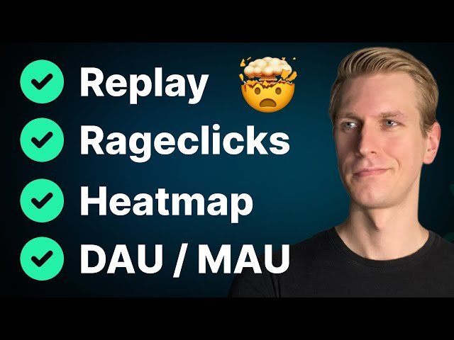 Add Amazing Analytics to Next.js 15 in 8 Minutes - Replay, Rageclicks, Heatmaps, DAU/MAU