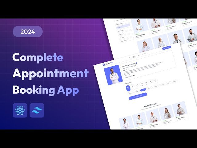 How to Make Doctor Appointment Booking Website in React JS - Appointment Booking React JS Project