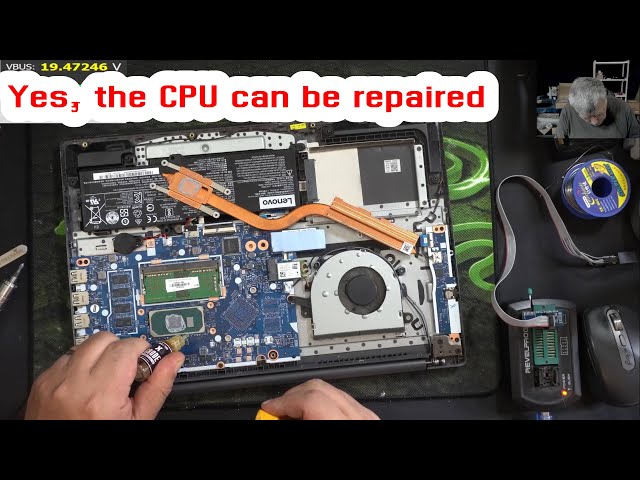 Lenovo V15 No Display Repair - Using Rosin to Fix CPU Issues