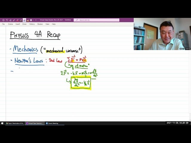 Mechanics Wrap-Up - Lecture 30