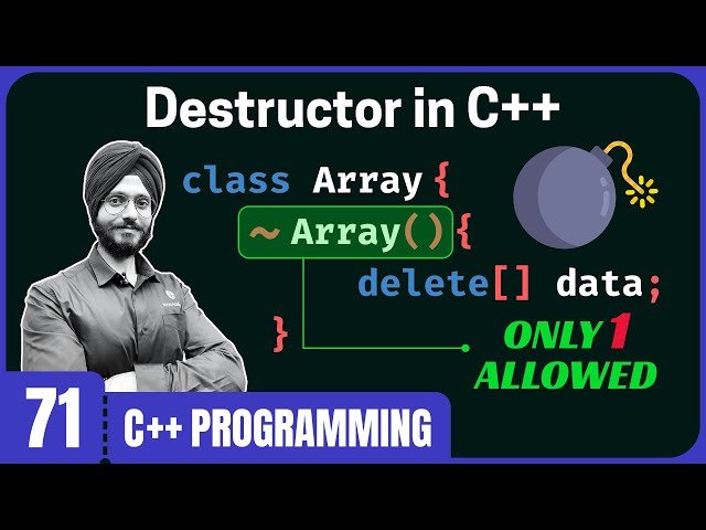Destructor in C++