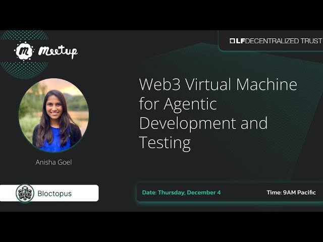Web3 Virtual Machine for Agentic Development and Testing