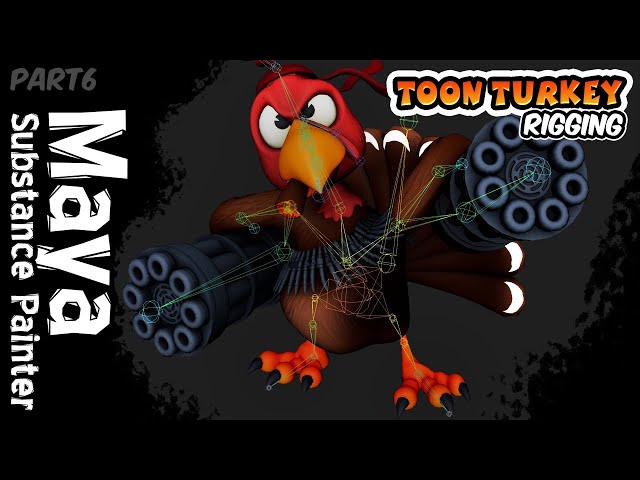 Rigging a Turkey Character for Animation in Maya - Part 6