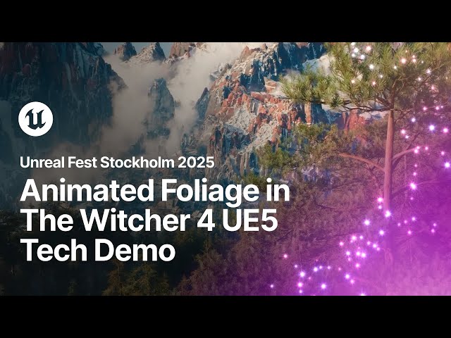 Large Scale Animated Foliage in The Witcher 4 Unreal Engine 5 Tech Demo