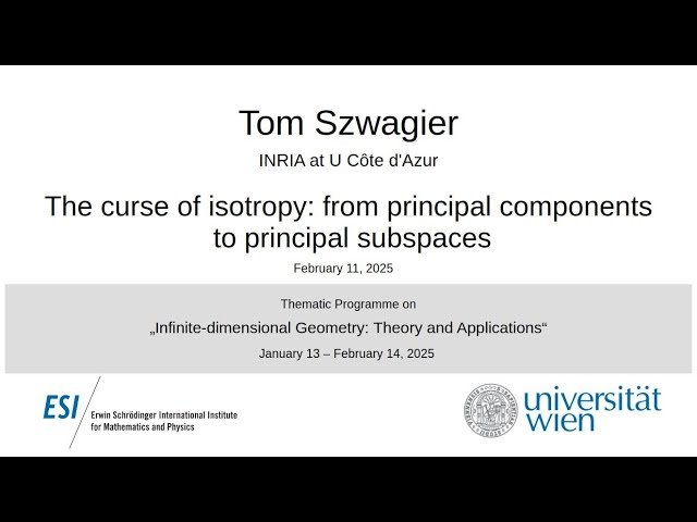 The Curse of Isotropy: From Principal Components to Principal Subspaces