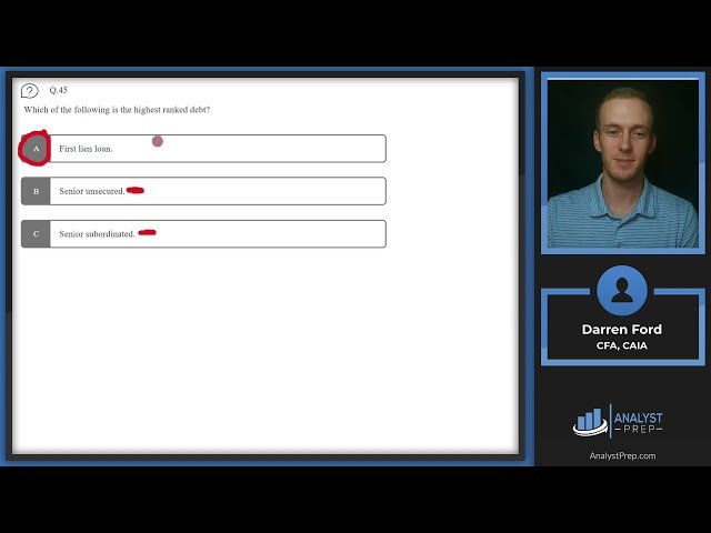 CFA Level I Mock Exam: Corporate Finance and Investments - Questions 41-50