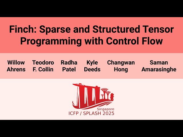 Finch - Sparse and Structured Tensor Programming with Control Flow