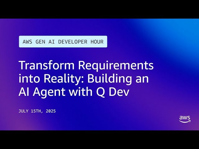 Transform Requirements into Reality - Building an AI Agent with Q Developer