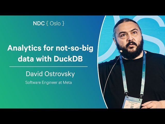 Analytics for Not-So-Big Data with DuckDB