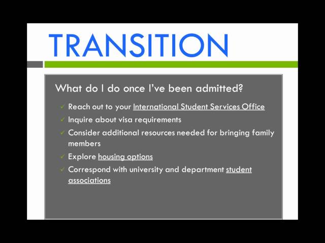 Free Video: Applying to Graduate Programs in the United States ...