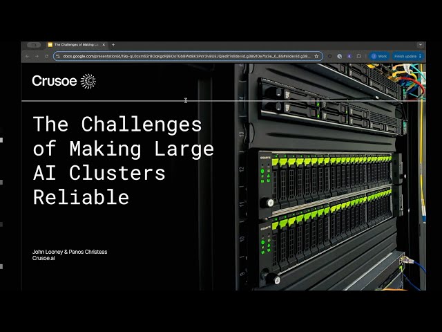 Challenges of Making Large AI Clusters Reliable