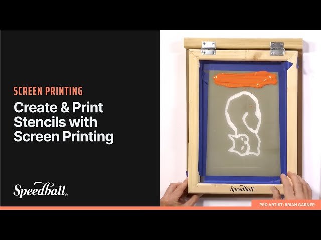 Create and Print Stencils with Screen Printing