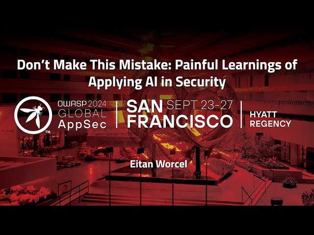 Don't Make This Mistake: Painful Learnings of Applying AI in Security