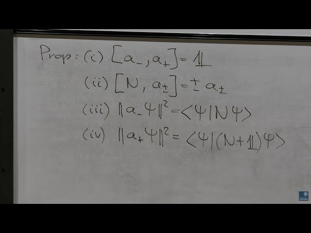 Algebraic Solution of the Harmonic Oscillator in Quantum Theory - Lecture 2