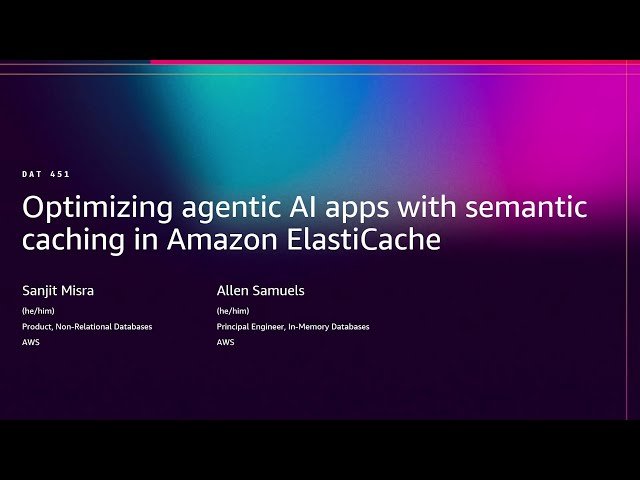 Optimize Gen AI Apps with Semantic Caching in Amazon ElastiCache