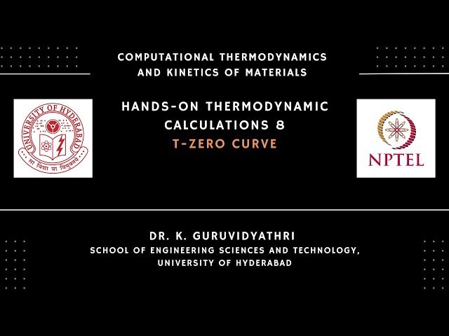 Hands-on Thermodynamic Calculations - T0 Curve - 8