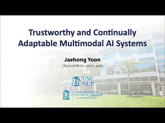Trustworthy and Continually Adaptable Multimodal AI Systems