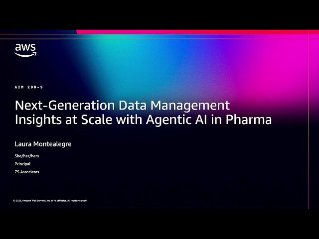 Next-Generation Data Management - Insights at Scale with Agentic AI in Pharma
