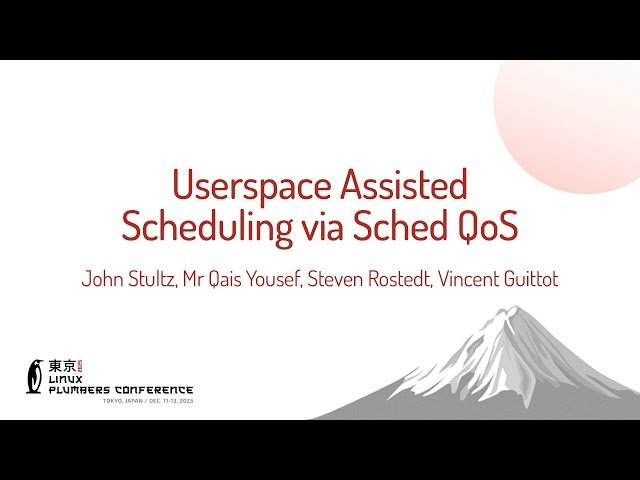 Userspace Assisted Scheduling via Sched QoS