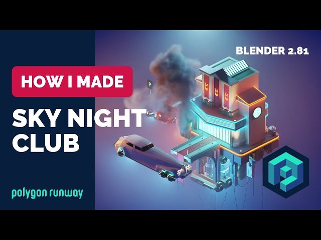 Diesel-Punk Night Club in Blender - Low Poly 3D Modeling Process