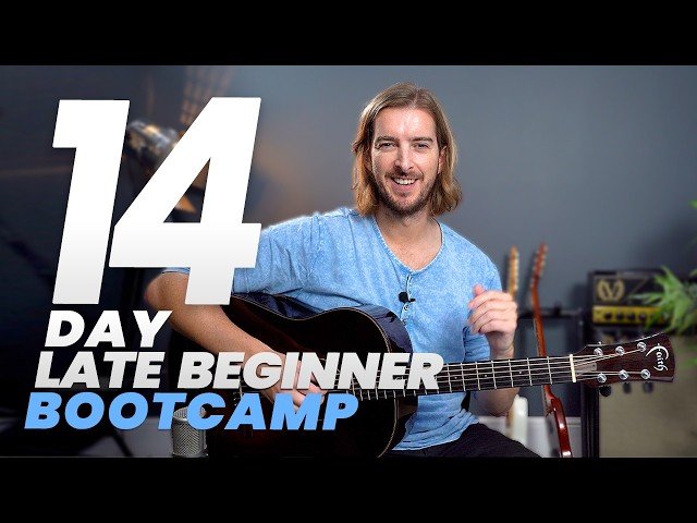 Intermediate Acoustic Guitar Skills and Jam Track Practice