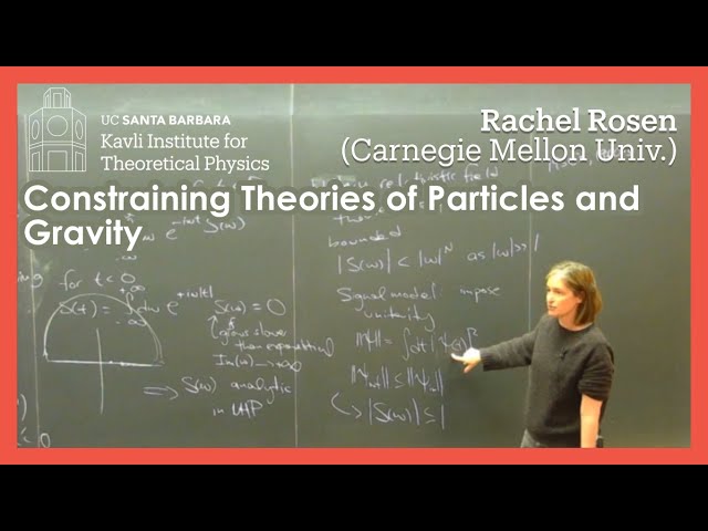 Constraining Theories of Particles and Gravity