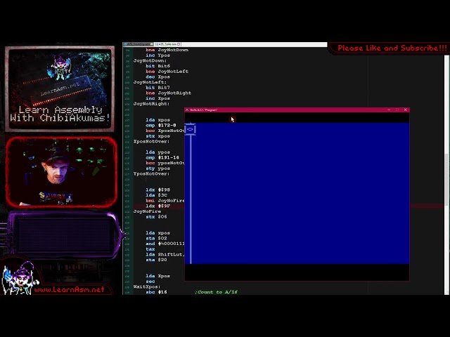 6502 Programming - Joystick and Sprite Control on the Atari 2600 - Lesson P76