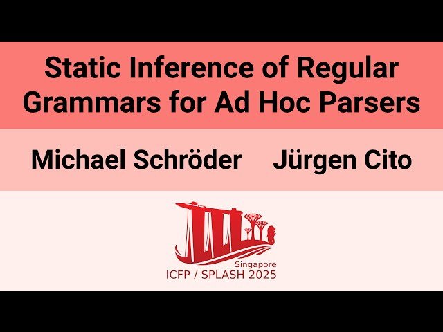 Static Inference of Regular Grammars for Ad Hoc Parsers