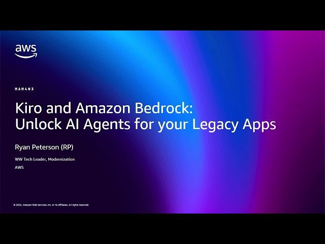Kiro and Amazon Bedrock - Unlock AI Agents for Your Legacy Apps