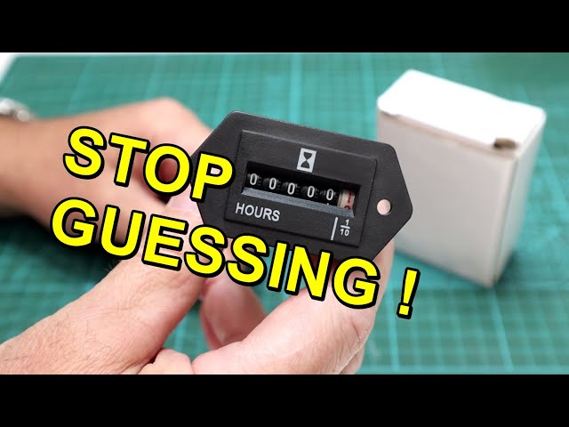 Hour Meter for Electric Motors - Easy Hour Meter Installation