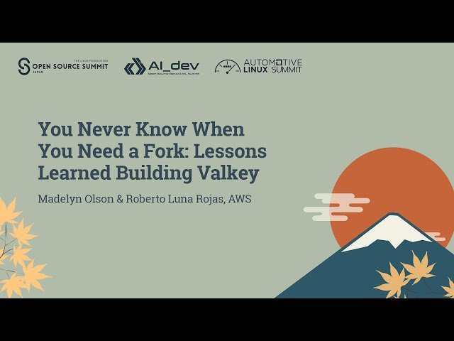 You Never Know When You Need a Fork - Lessons Learned Building Valkey
