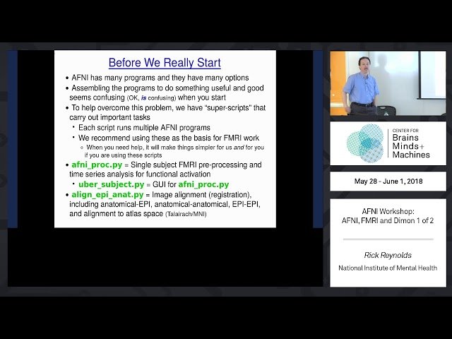 AFNI Training Bootcamp - Comprehensive fMRI Analysis and Neuroimaging