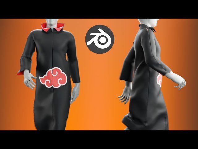 Make the Akatsuki Cloak - Blender Naruto Tutorial