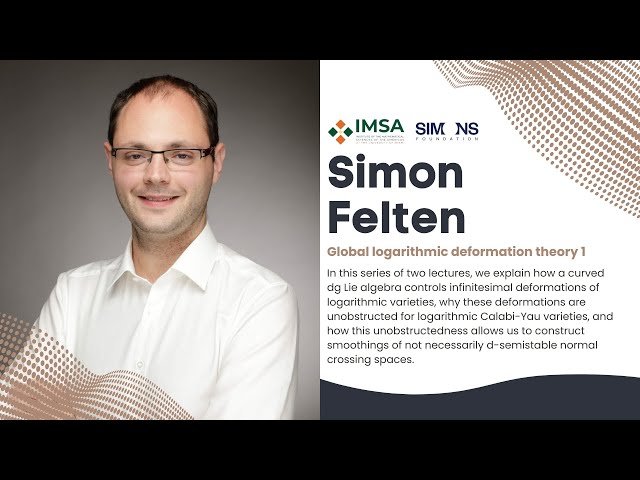 Global Logarithmic Deformation Theory - Lecture 1