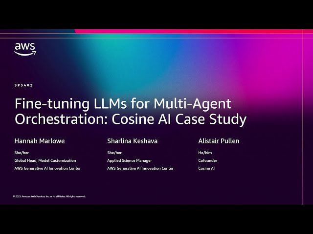 Fine-tuning LLMs for Multi-Agent Orchestration - Cosine AI Case Study